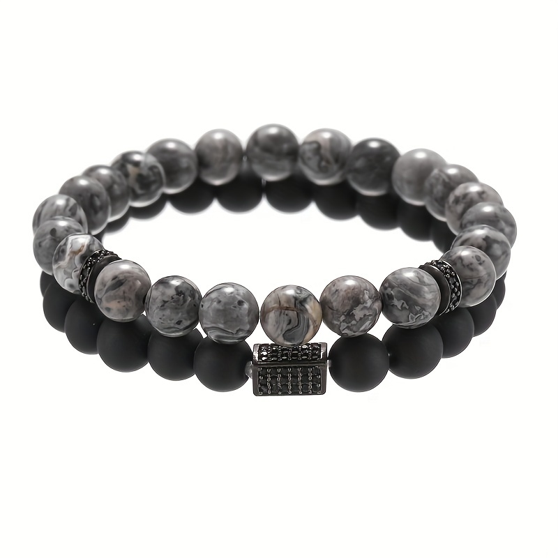 Map Stone Crown Bracelet